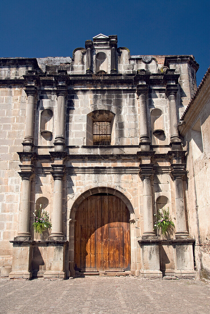 Guatemala, Antigua, the ruined convent of Las Capuchinas
