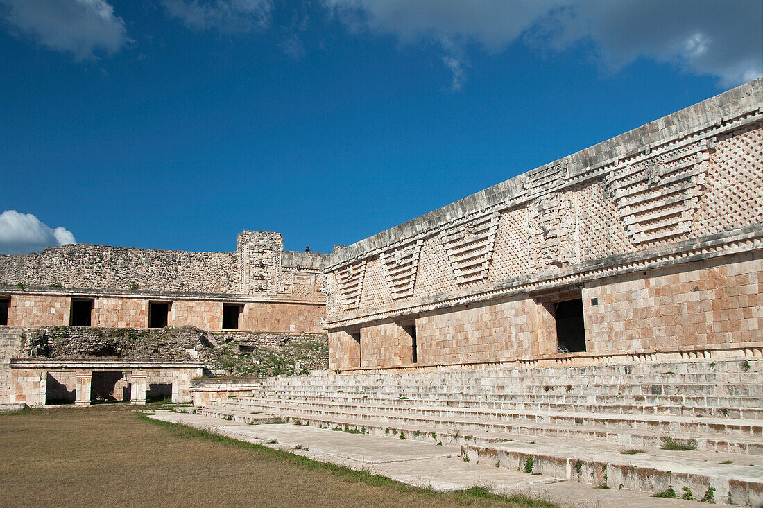 Mexico, Yucatan, Uxmal, Cuarangulo de las Monjas (Nuns Quadrangle), eastern building