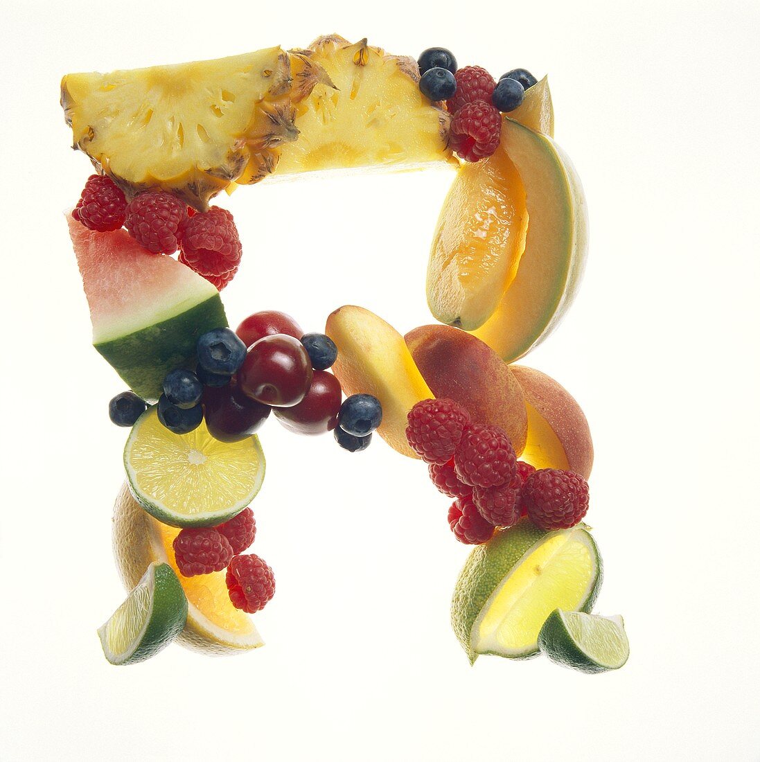 Fruit Forming the Letter R