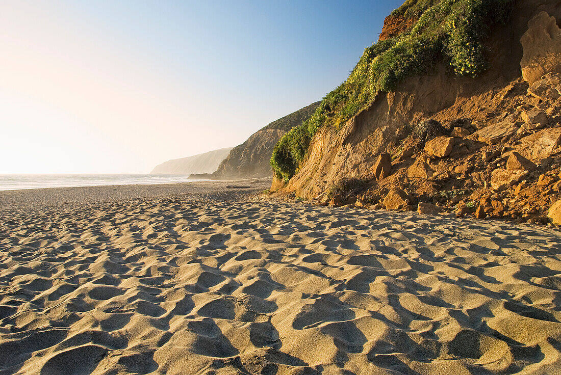 California Beach At Sunset; California United States Of America