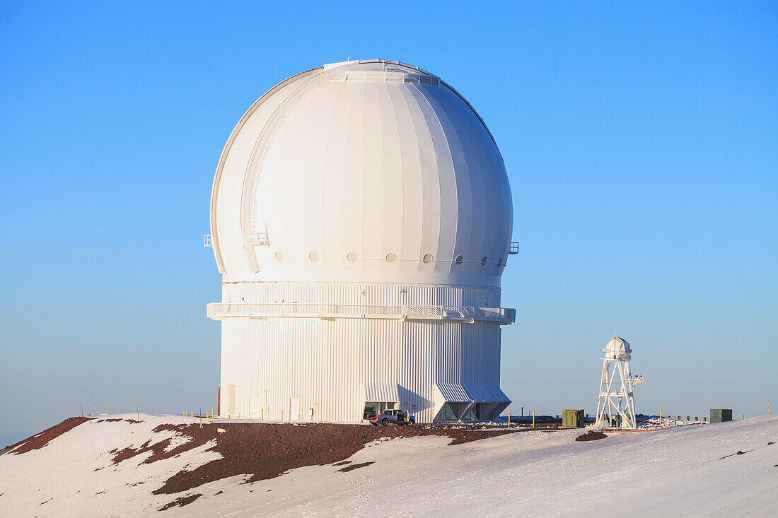 View From Mauna Kea Observatories The Summit Of Mauna Kea On The Island Of Hawaii Hosts The World's Largest Astronomical Observatory; Mauna Kea Hawaii United States Of America