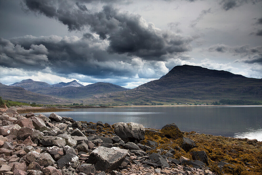 Bewölkter Himmel über der Halbinsel; Applecross Peninsula Highlands Schottland