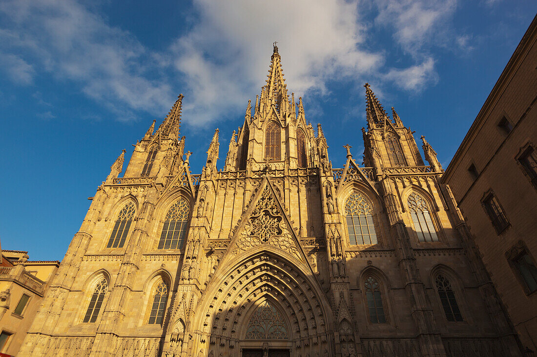 Die gotische Kathedrale; Barcelona Spanien