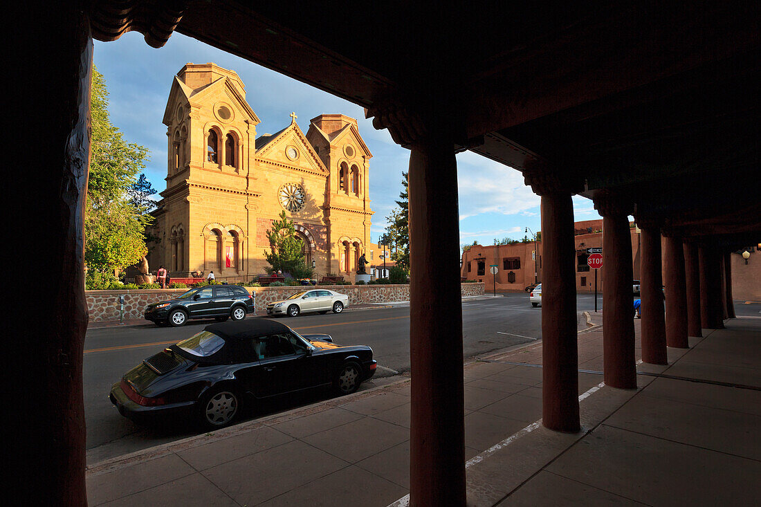 Cathedral Basilica of Saint Francis of Assisi, commonly known as Saint Francis Cathedral; Santa Fe, New Mexico, USA