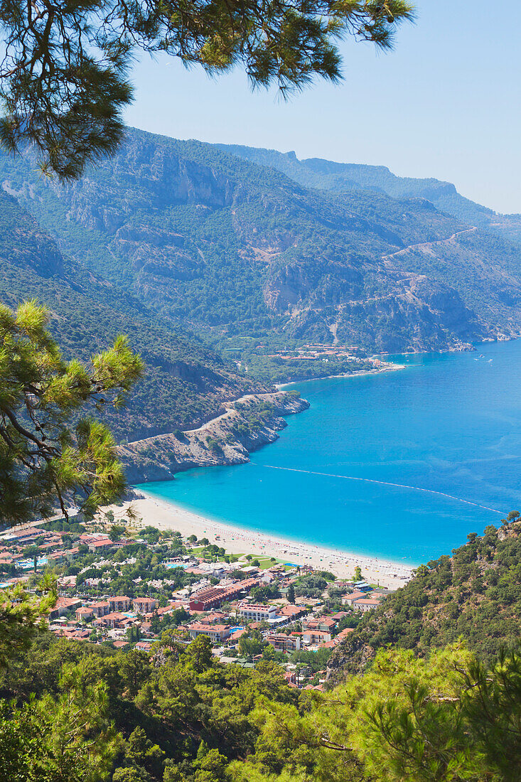 Turkey, Mugla Province, Oludeniz, Beachside resort