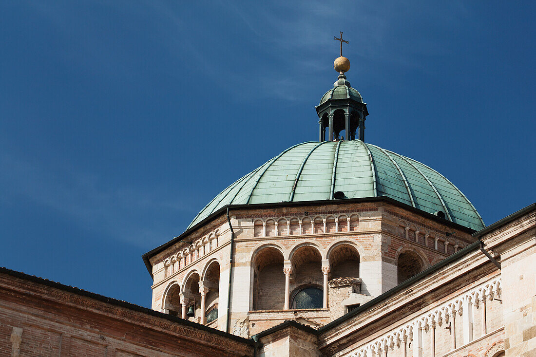 Dome cathedras with blue sky; Parma, Emilia-Romagna, Italy