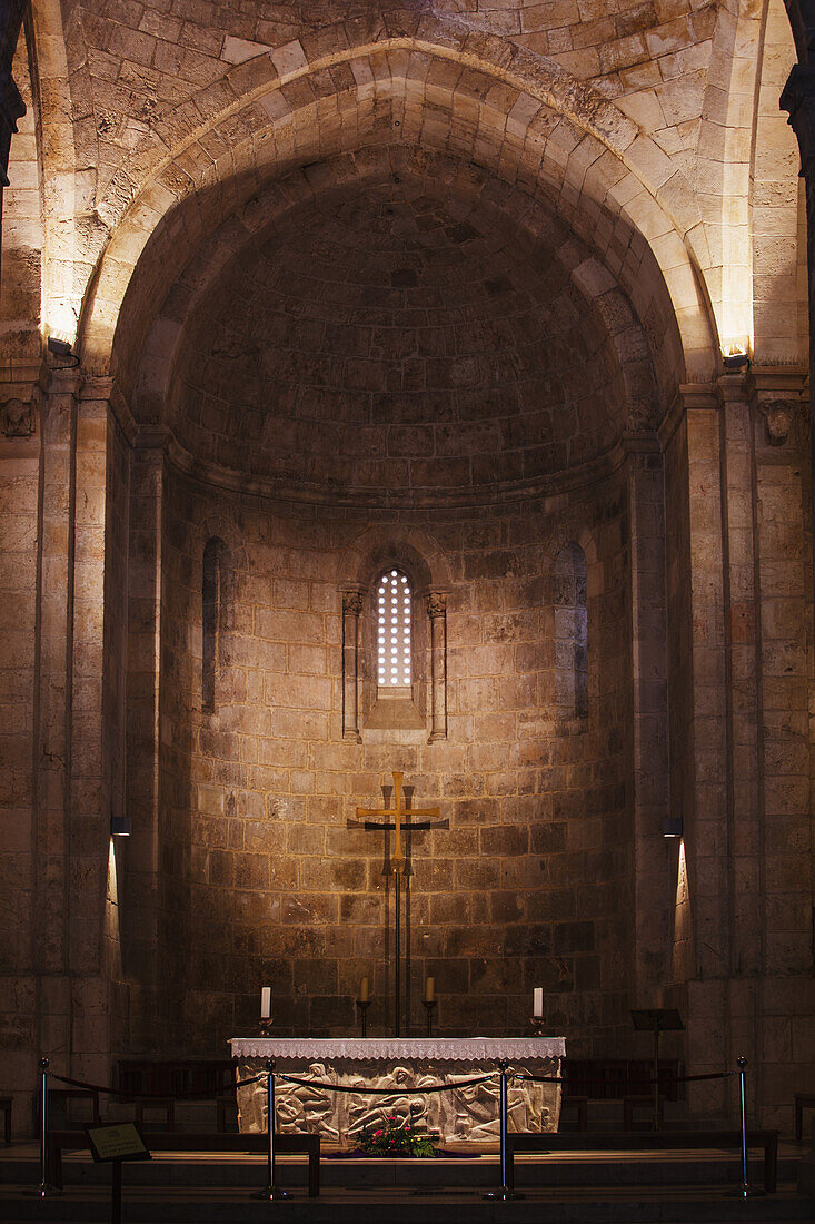Israel, View of altar in St Anne's Church; Jerusalem