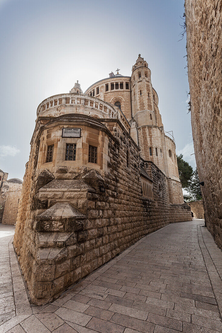 Israel, View of Basilica of Hagia Maria Sion; Jerusalem