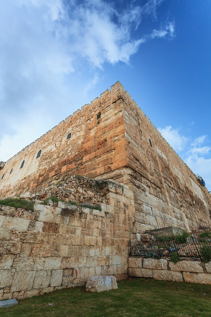 Israel, who tempted him to jump off because angels would protect him). Southeast point is highest point overlooking Kidron Valley below; Jerusalem, Many believe southeast corner is pinnacle (the place where Jesus was taken by Satan