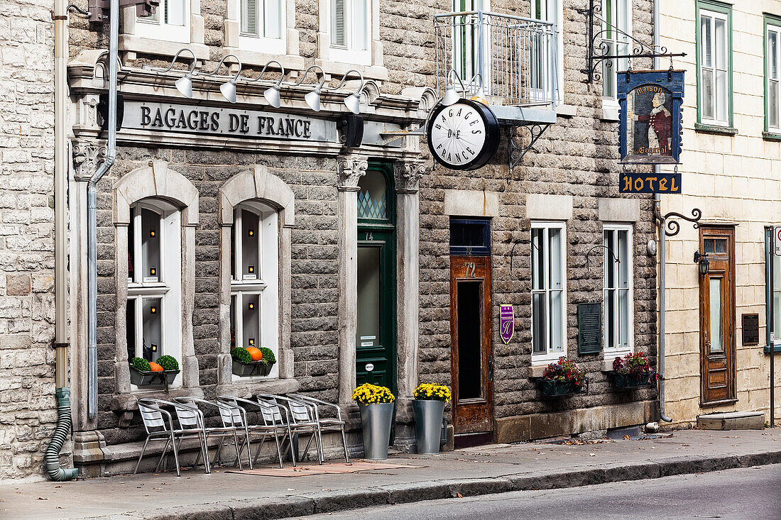 Canada, Quebec, Quebec City, Historic stone buildings; Old Quebec