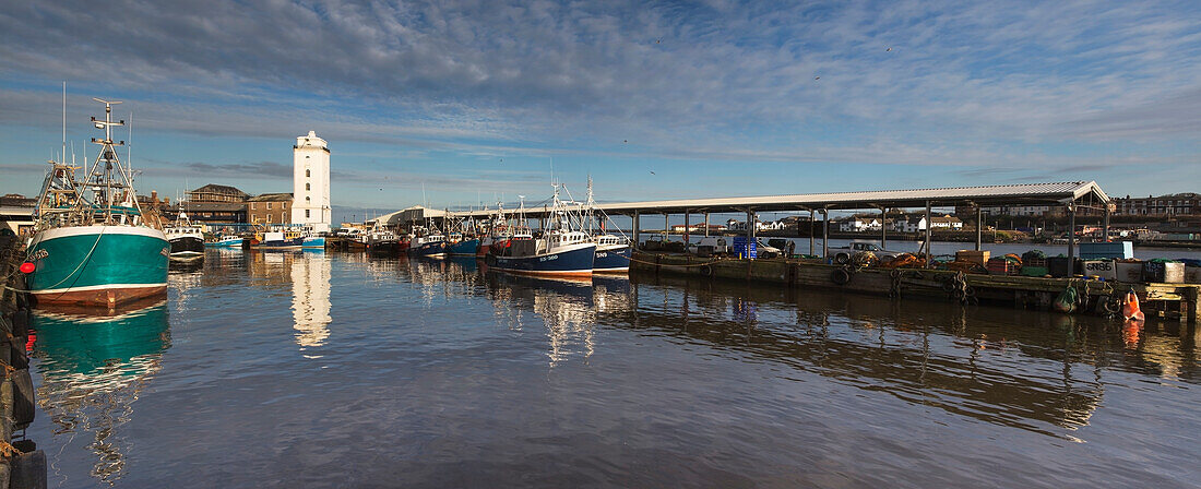 Der Hafen am Fluss Tyne; North Shields, Tyne And Wear, England