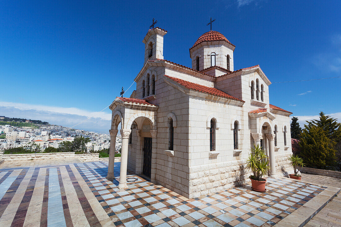 Israel, and is site from which jesus sent two of his disciples to bring him donkey on which he rode into jerusalem; Bethphage, is a villalge on mt. Of olives, This beautiful greek orthodox church overlooks bethany from bethpage. Bethpage
