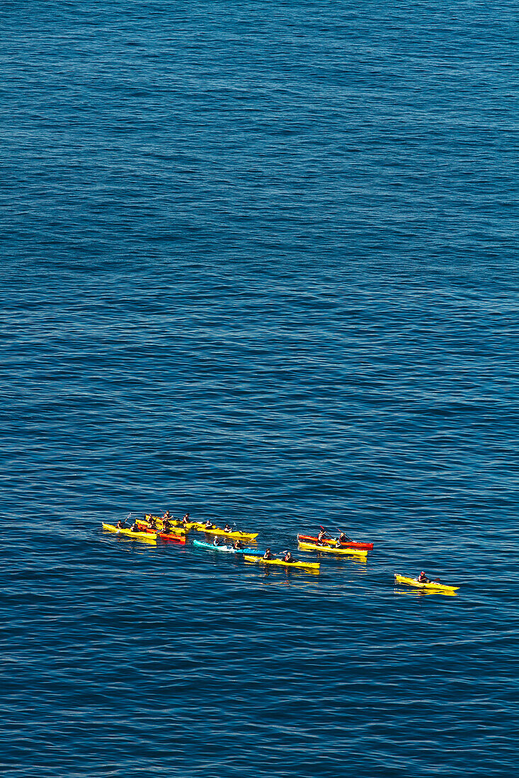 Kayaking From Hahei Beach To Cathedral Cove; New Zealand