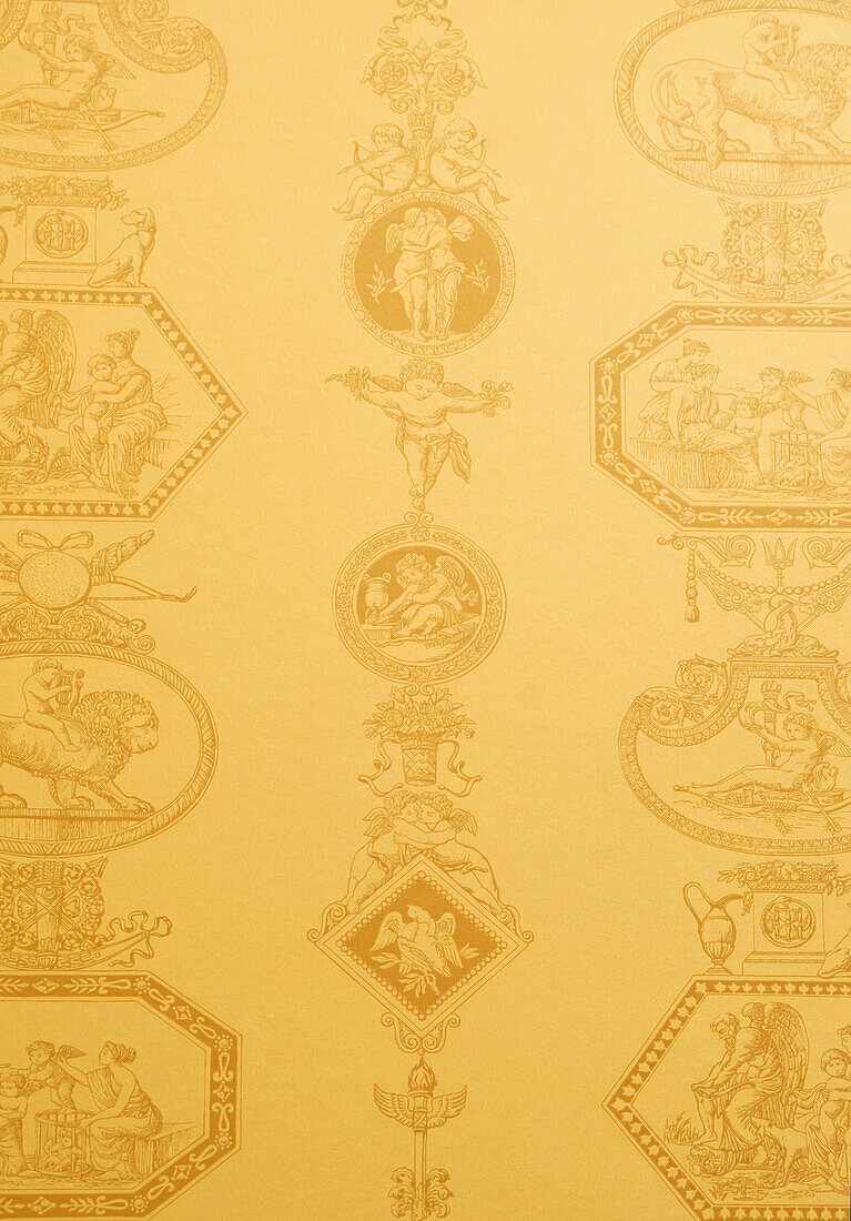 Wallpaper In Ashford Castle; County Galway, Ireland