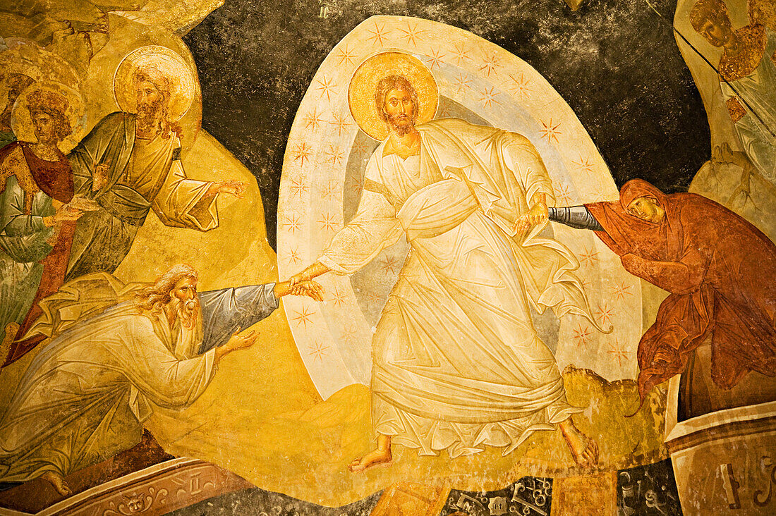 Mosaik von Christus in der Chora Kirche; Istanbul, Türkei