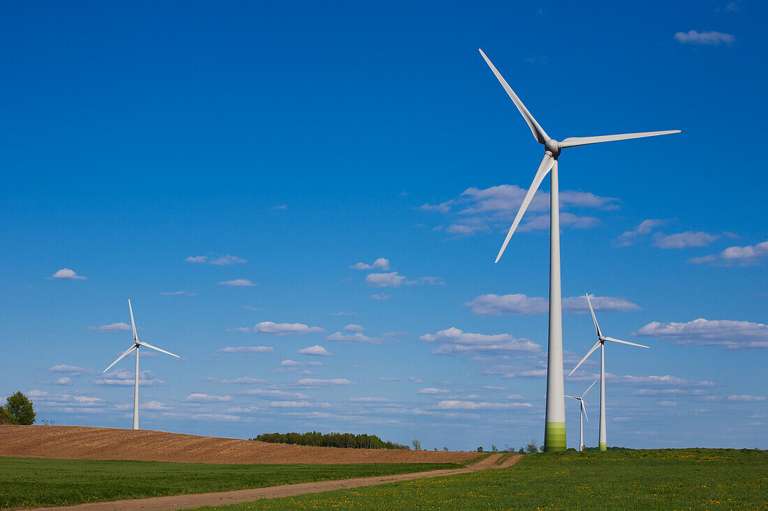 Wind Turbines; St. Remi, Quebec, Canada