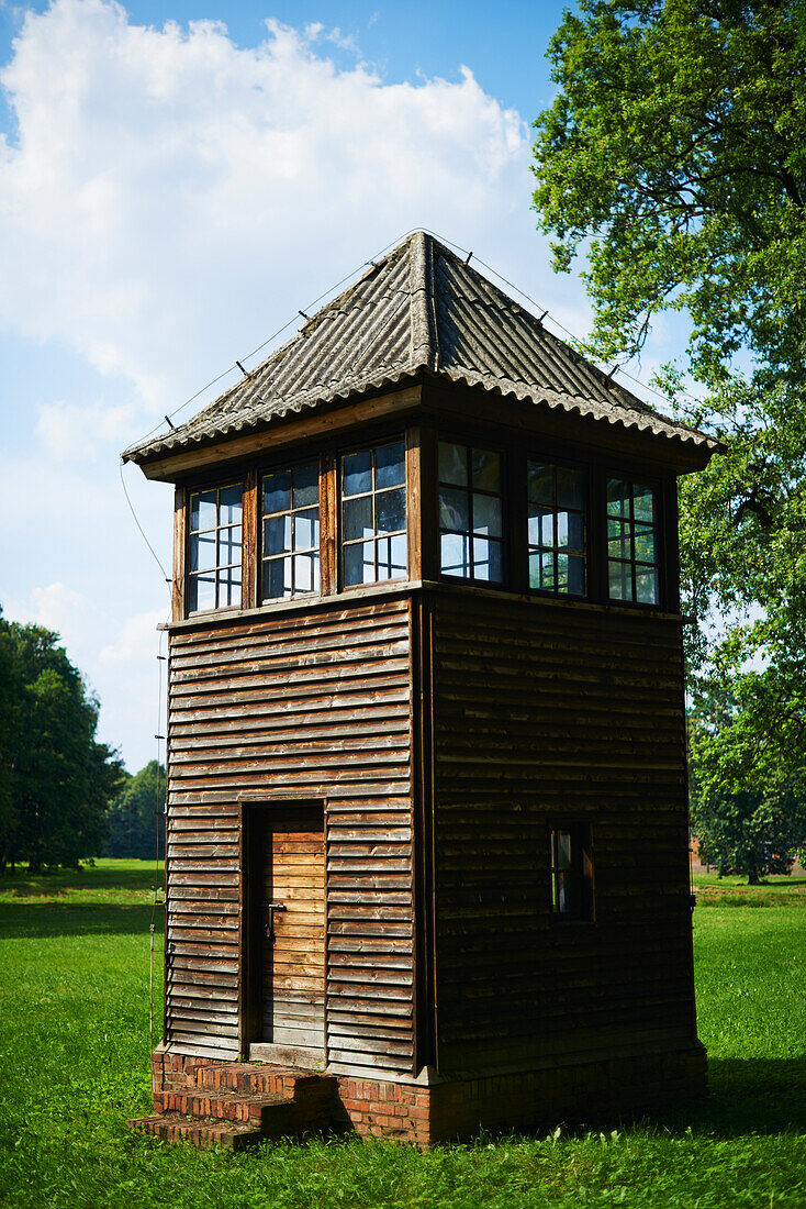Guard Tower In Birkenau Death Camp; Osweciem, Poland