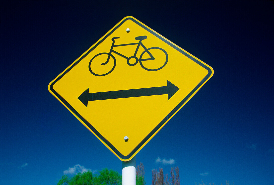 Fahrradweg-Schild