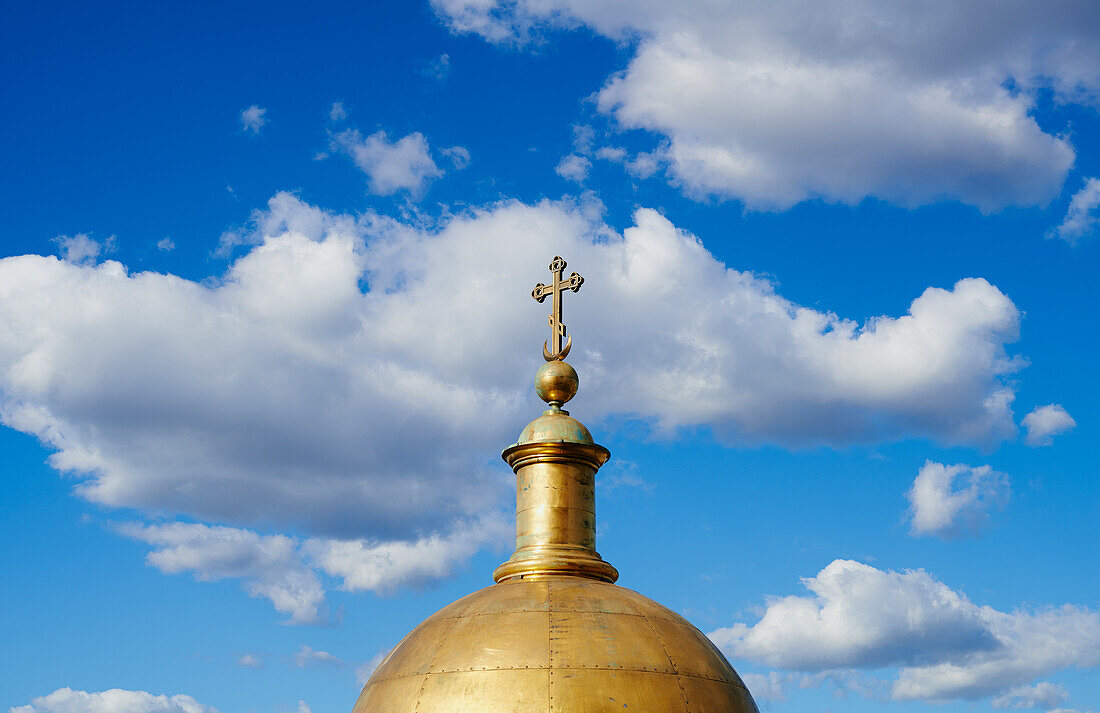 Detail der Kuppel der St. Isaakskathedrale; St. Petersburg, Russland