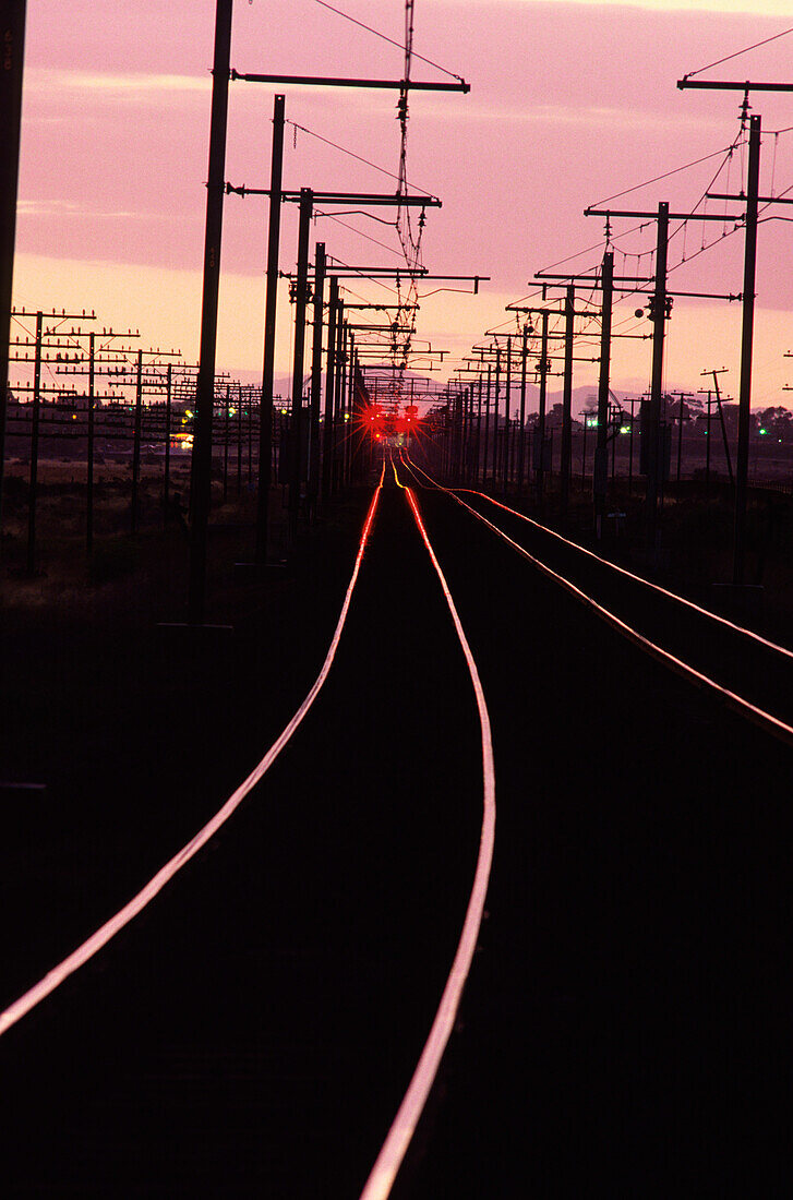 Railway Lines, Sunset