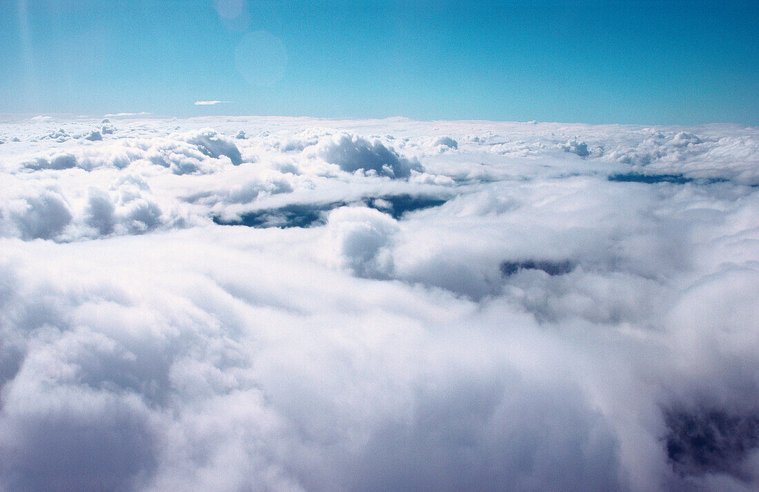 Wolkenlandschaft von oben