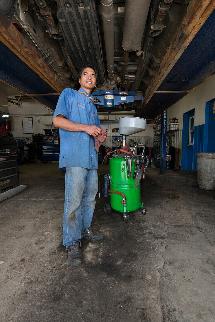 Auto Mechanic in Garage, Saskatchewan, Canada