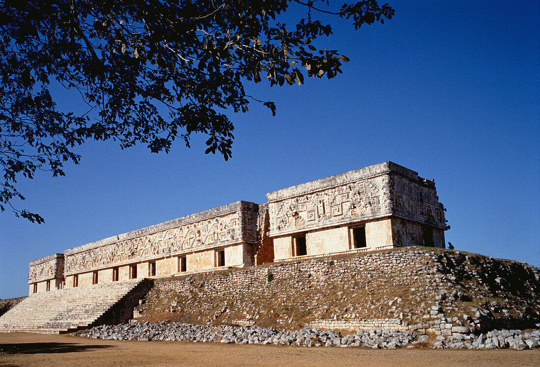 Palast des Gouverneurs Uxmal Ruinen, Mexiko