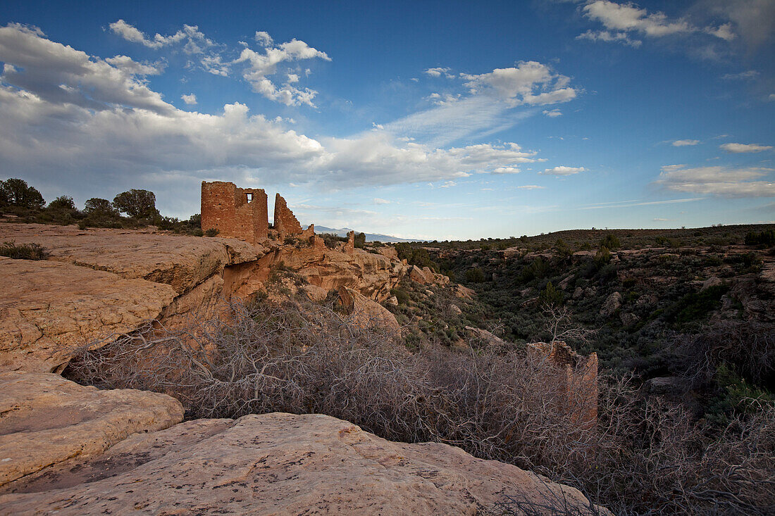 Burg Hovenweep, Little Ruin Canyon, Hovenweep National Monument, Utah, USA
