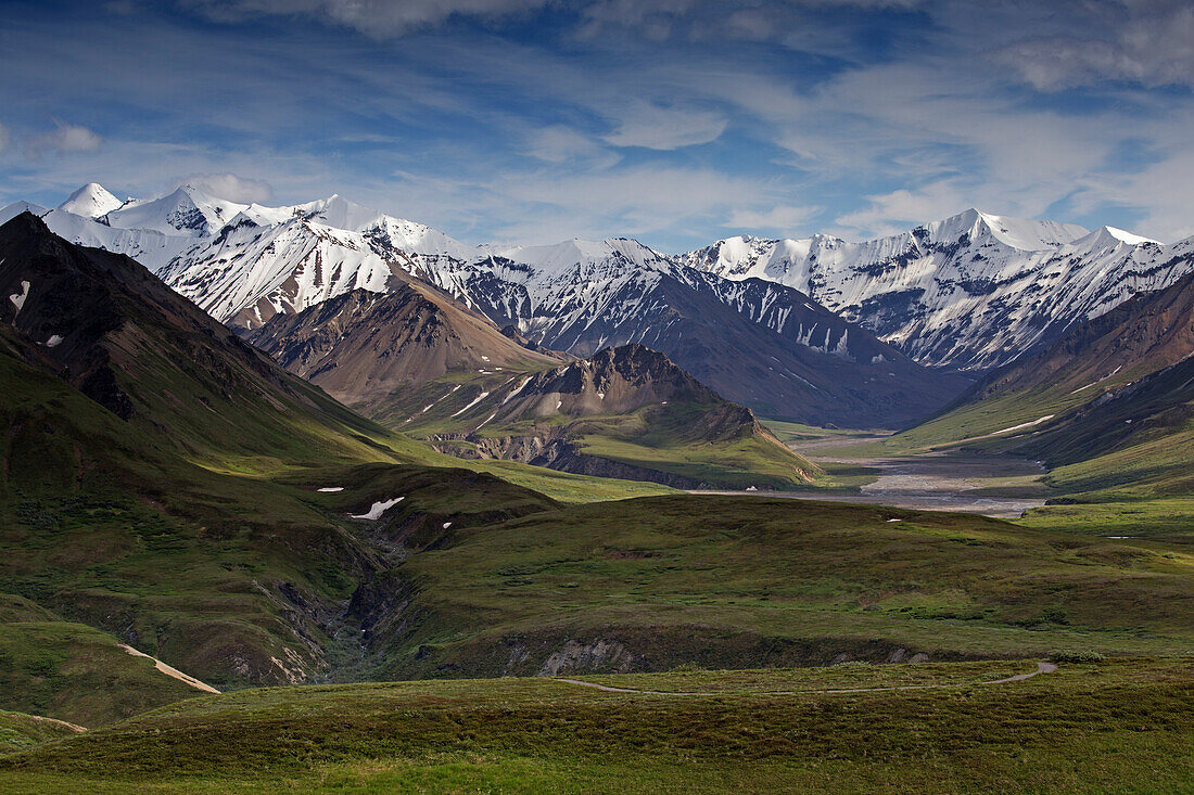 Landscape with Mountains, Denali National Park, Alaska, USA