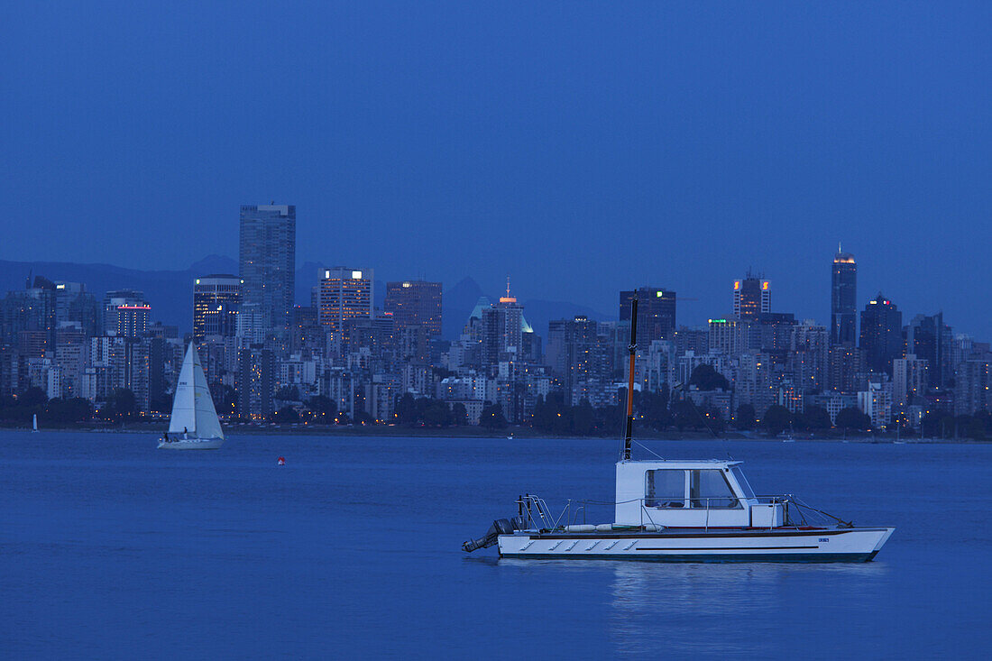 Vancouver View From Jericho Beach, British Columbia, Canada