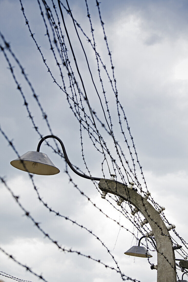 Barbed Wire and Light, Auschwitz, Oswiecim, Poland