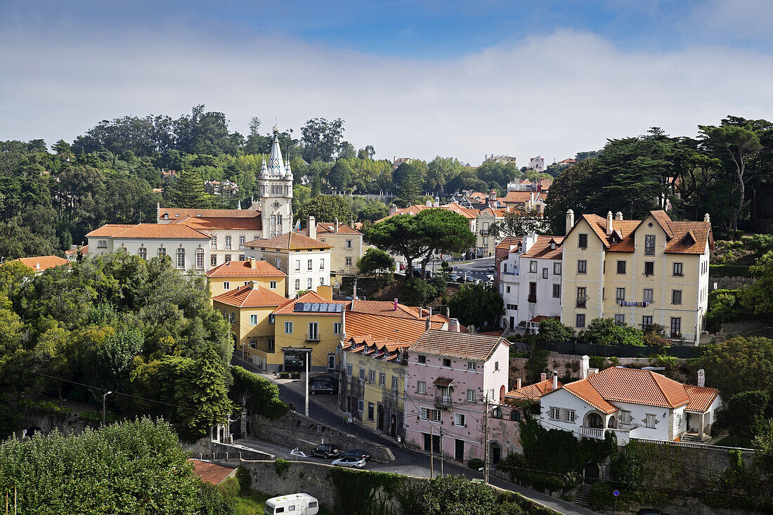 Überblick über Sintra, Portugal