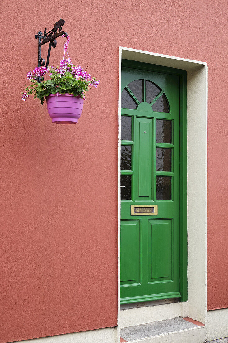 Nahaufnahme einer Tür, Kinsale, Republik Irland
