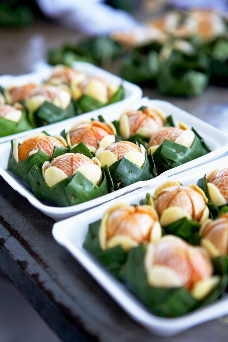 Close-up of Food at Market, Bangkok, Thailand