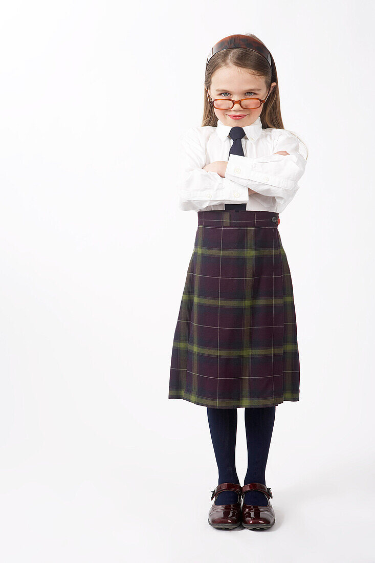 Girl in School Uniform