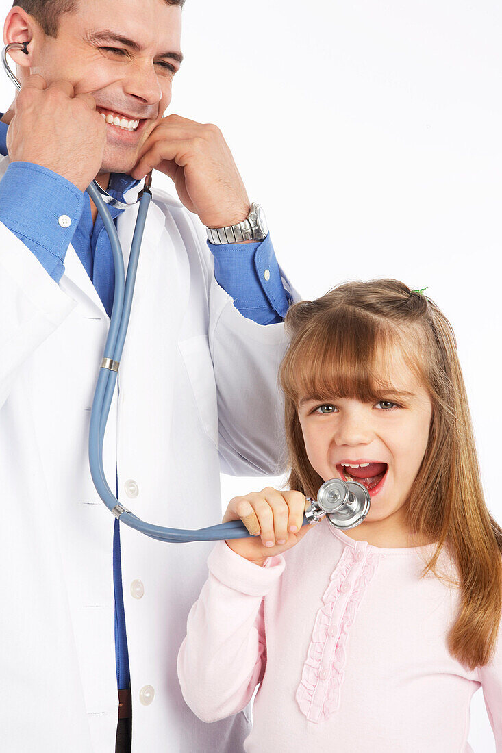 Portrait of Girl and Doctor