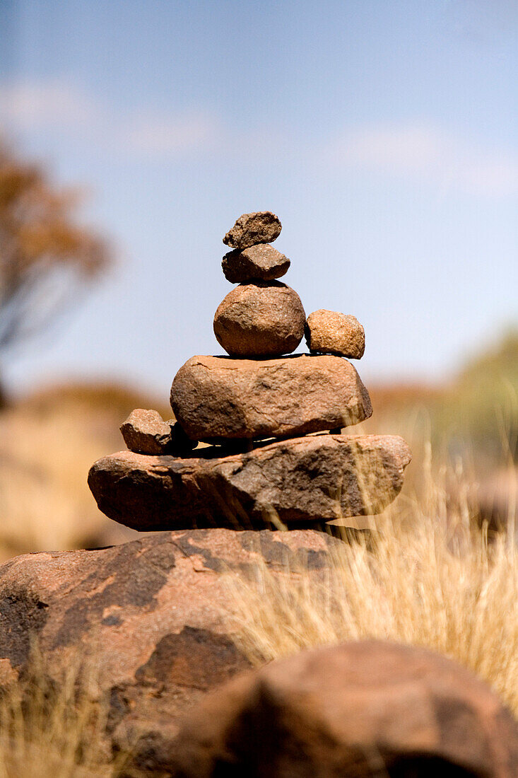 Gestapelte Steine, Keetmanshoop, Karas Region, Namibia