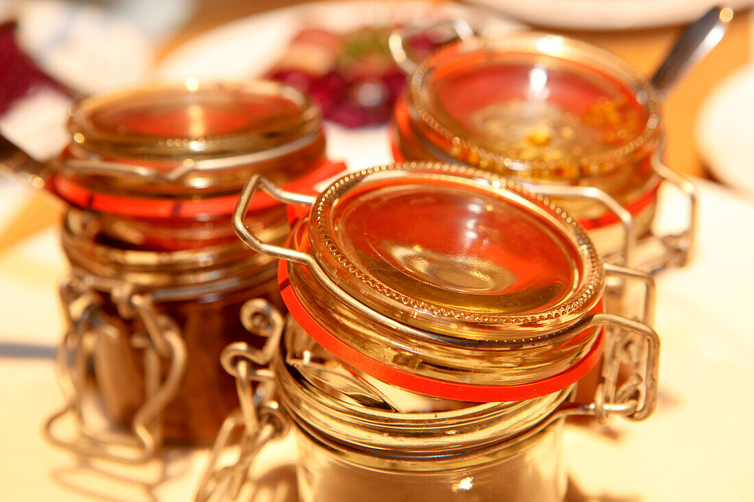 Glass Jars in Restaurant