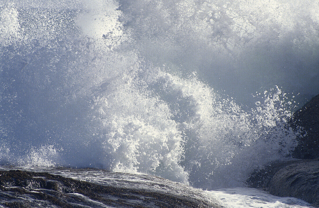 Waves Breaking on Atlantic Coast, Hondeklipbaai, Cape Province, South Africa
