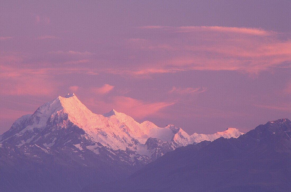 Mt. Cook am Morgen, Südinsel, Neuseeland