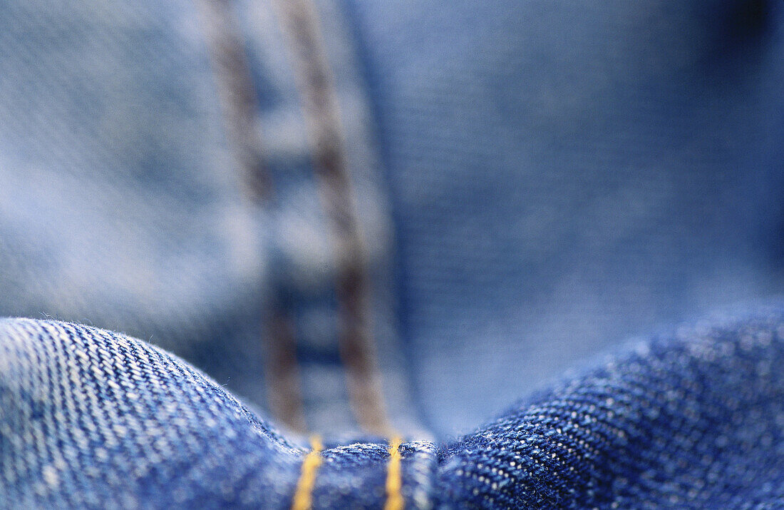 Close-up of Old Jeans