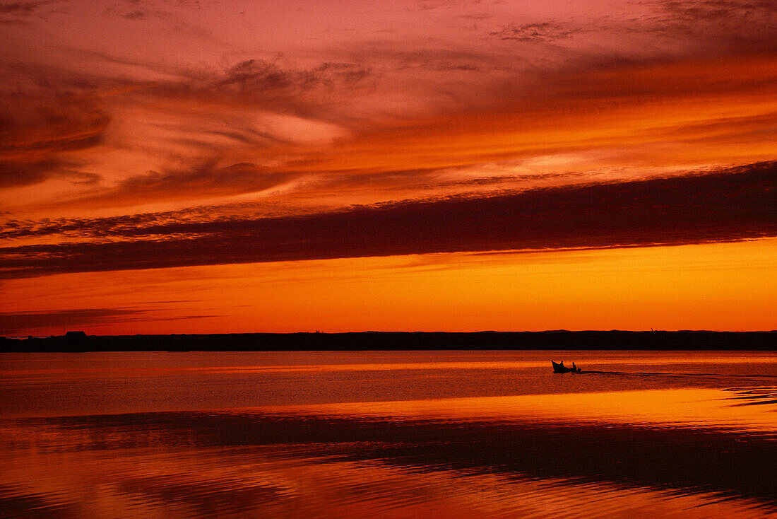 Sunset, Dark Harbour, Grand Manan Island, New Brunswick, Canada