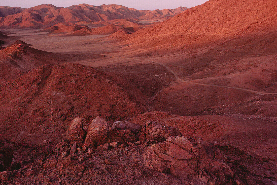 Sunset on Mountain Desert, Richtersveld, Namaqualand, South Africa