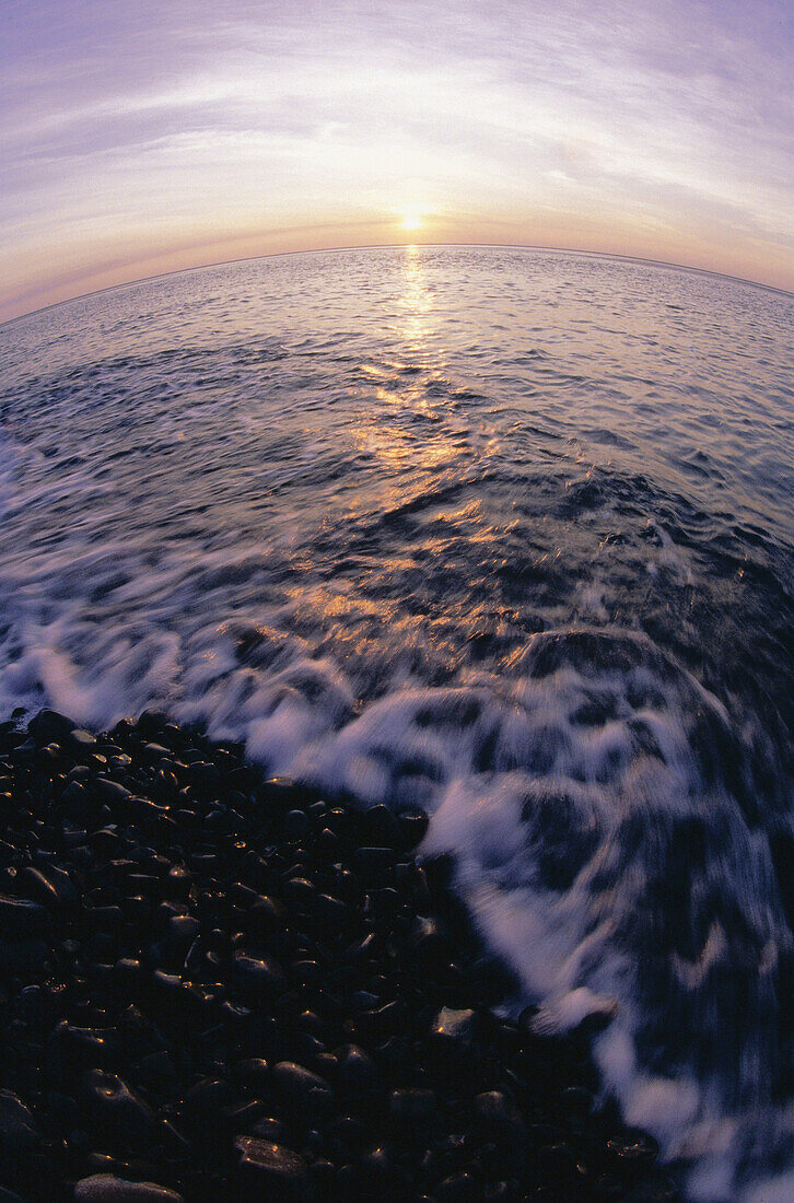 Sunrise, Cap-Bon-Ami, Forillon National Park, Quebec, Canada