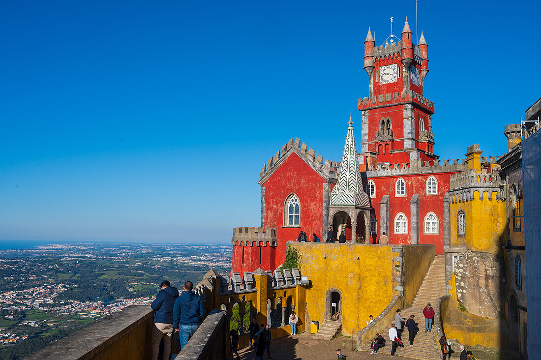 Park and National Palace of Pena (Palacio de la Pena), Sintra, Portugal