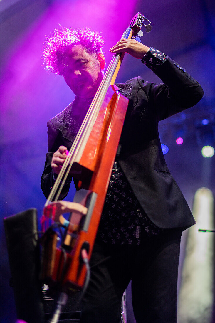 Mexican band Cafe Tacvba performing live at Vive Latino 2022 Music Festival in Zaragoza, Spain