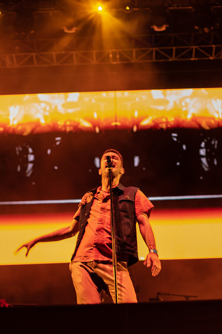 Spanish band Vetusta Morla performs live during Vive Latino 2022 Festival in Zaragoza, Spain