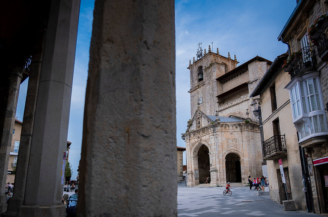 San Juan Kirche, auf dem San Juan Platz. Salvatierra. alava. Baskenland. Spanien