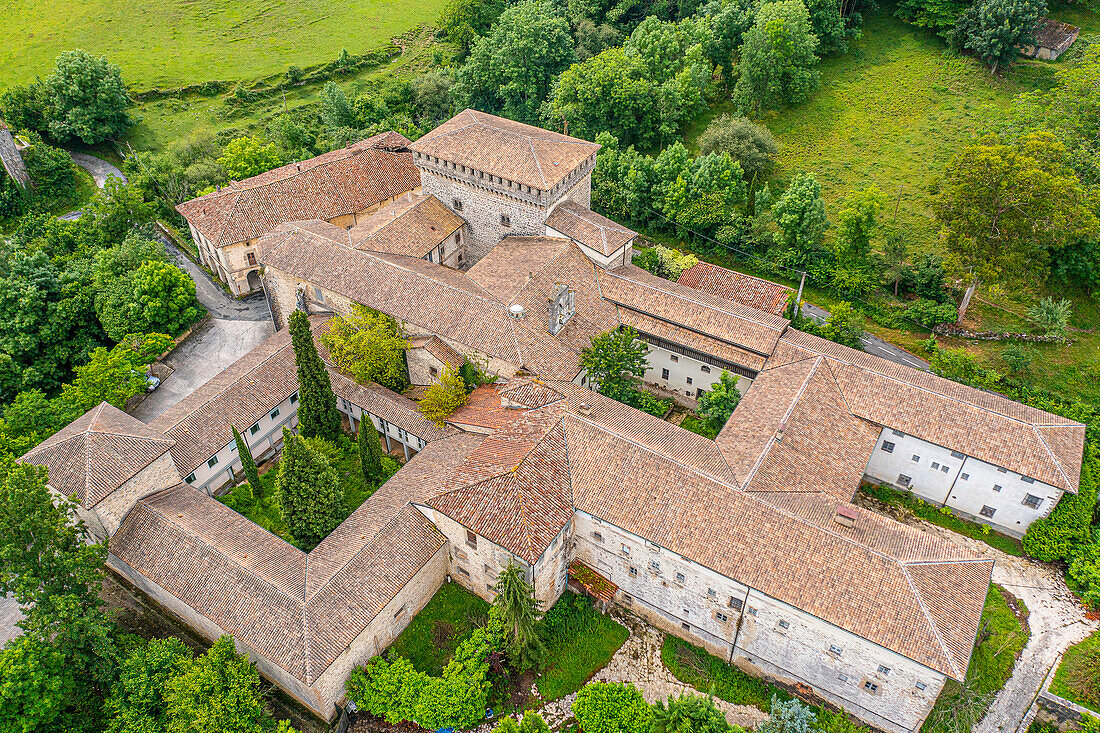 The Quejana Complex of Historical Monument. Ayala Palace. Overview. Set in a convent, church and chapel. Basque Country, Spain