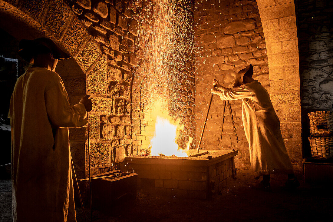 Old foundry. Parque y Ferrería de Mirandaola. Legazpi, Gipuzkoa, Basque Country, Spain.